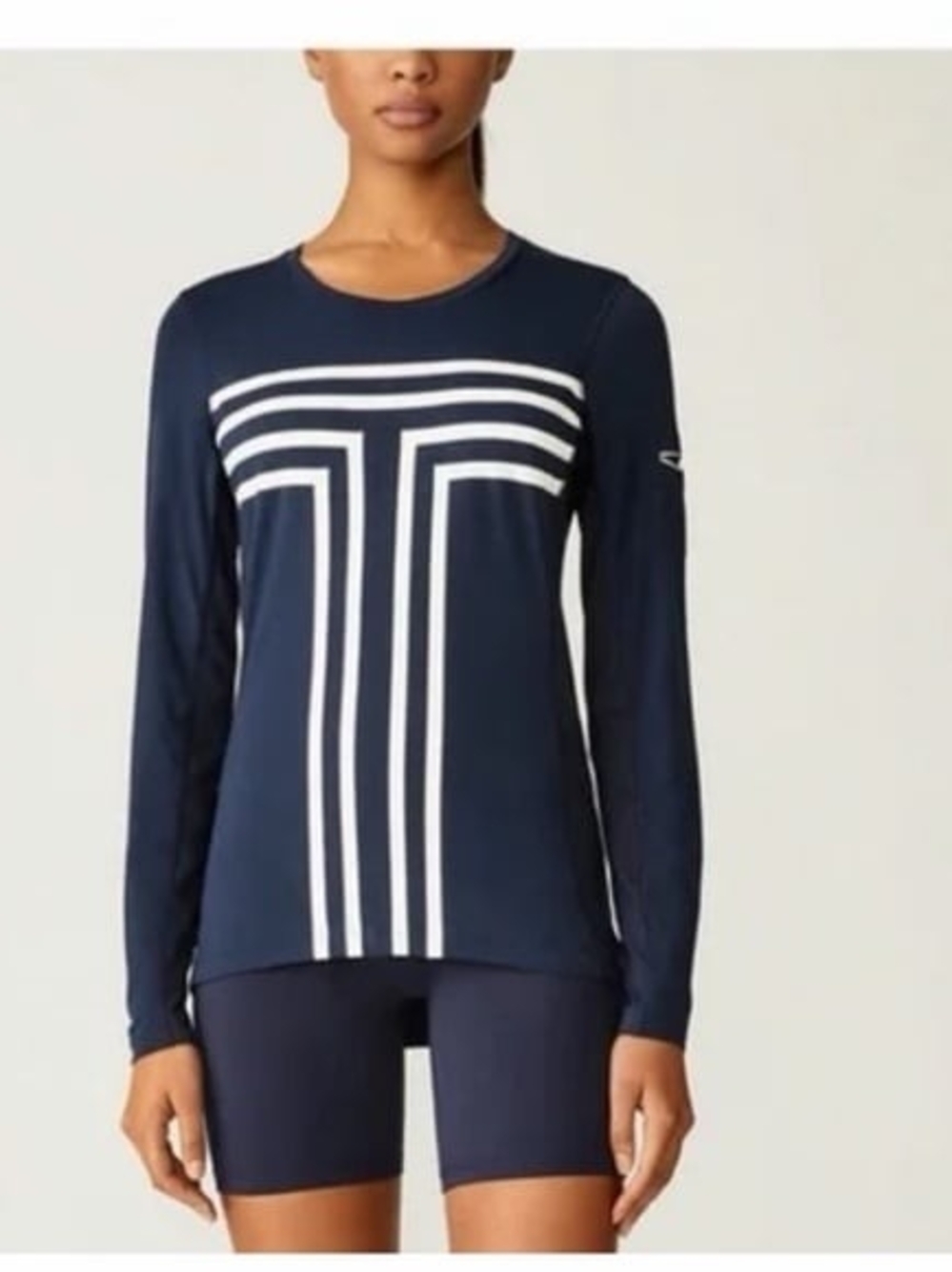 Tory Sport by Tory Burch Cooling Performance Graphic-T Long Sleeve Top L